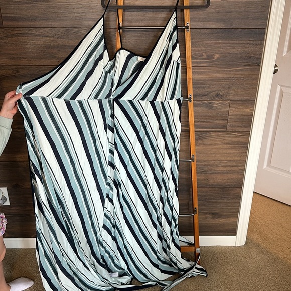 NWT Ann Taylor Loft Striped Maxi Wrap Dress - Picture 3 of 6